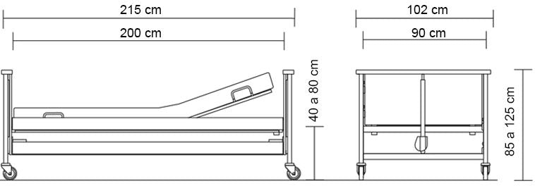 ANTARES 2 Cama electrónica de altura regulable