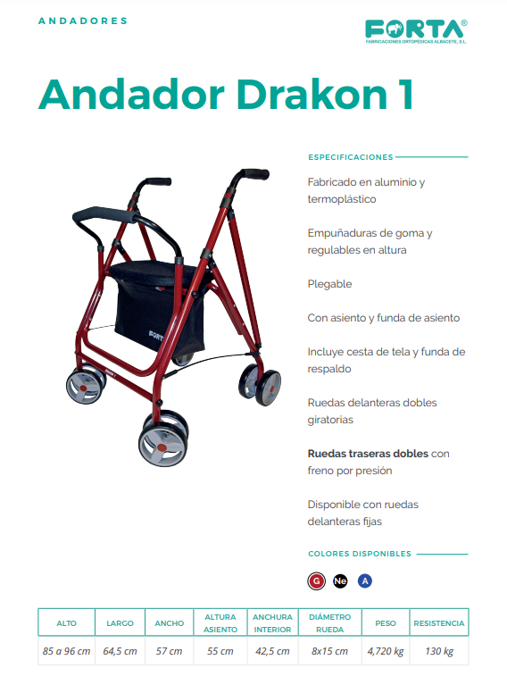 Drakon 1 Rollator Forta