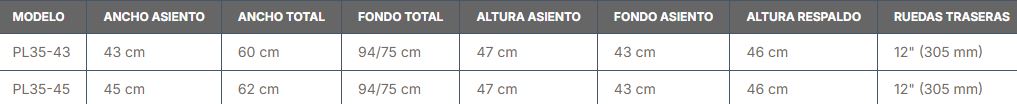 Silla de aluminio Ergo Transit