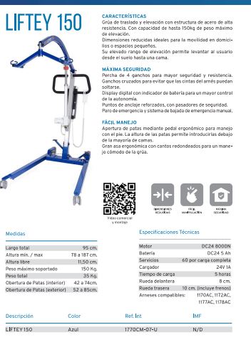 Liftey 150 Grúa de traslado