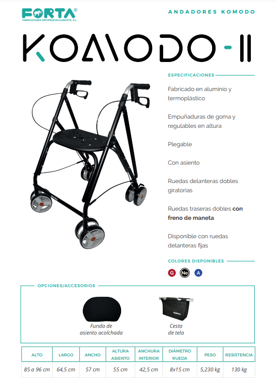 Komodo 2 Rollator Forta